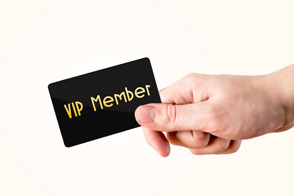 Hand holding member card